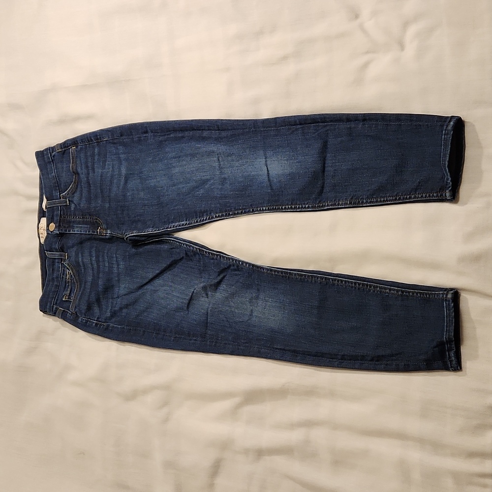 7‎ for all mankind jeans Jen 7 Mid Rise Petite Legging Ankle Women's 2 blue